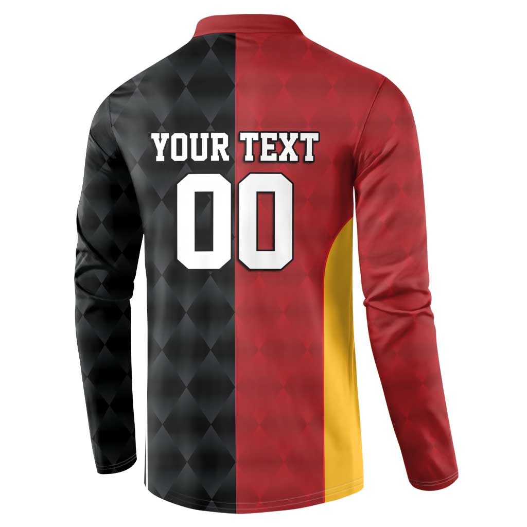 Custom British Lions New Zealand Button Sweatshirt Sporty Style