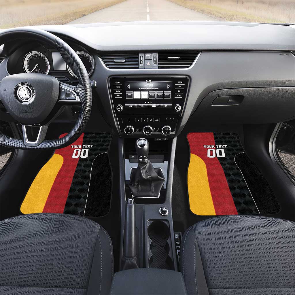 Custom British Lions New Zealand Car Mats Sporty Style LT9 Set 2pcs - Front Black - Polynesian Pride