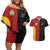 Custom British Lions New Zealand Couples Matching Off Shoulder Short Dress and Hawaiian Shirt Sporty Style