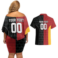 Custom British Lions New Zealand Couples Matching Off Shoulder Short Dress and Hawaiian Shirt Sporty Style LT9 - Polynesian Pride