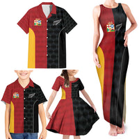 Custom British Lions New Zealand Family Matching Tank Maxi Dress and Hawaiian Shirt Sporty Style LT9 - Polynesian Pride