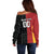 Custom British Lions New Zealand Off Shoulder Sweater Sporty Style
