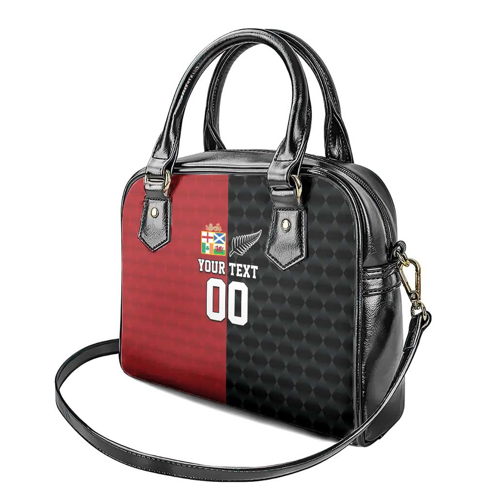 Custom British Lions New Zealand Shoulder Handbag Sporty Style