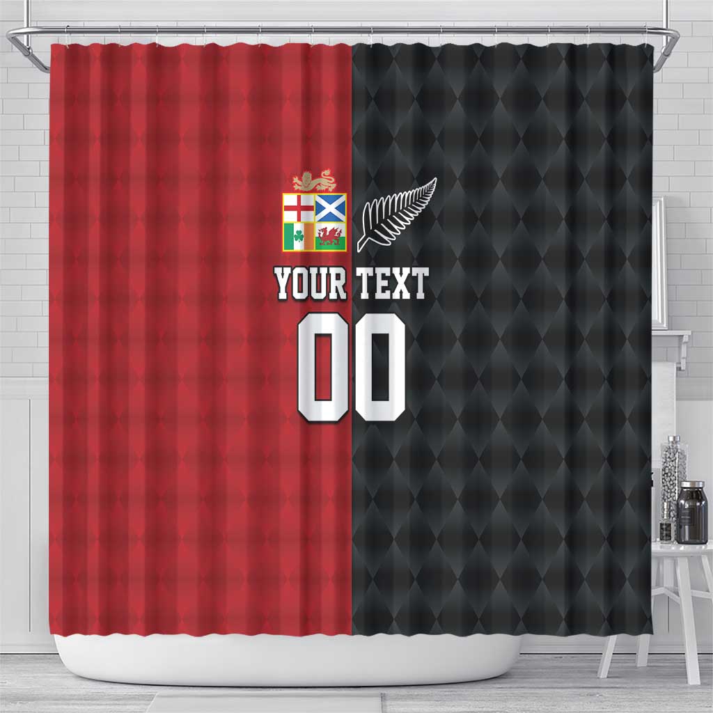 Custom British Lions New Zealand Shower Curtain Sporty Style LT9 - Polynesian Pride