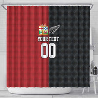 Custom British Lions New Zealand Shower Curtain Sporty Style LT9 - Polynesian Pride