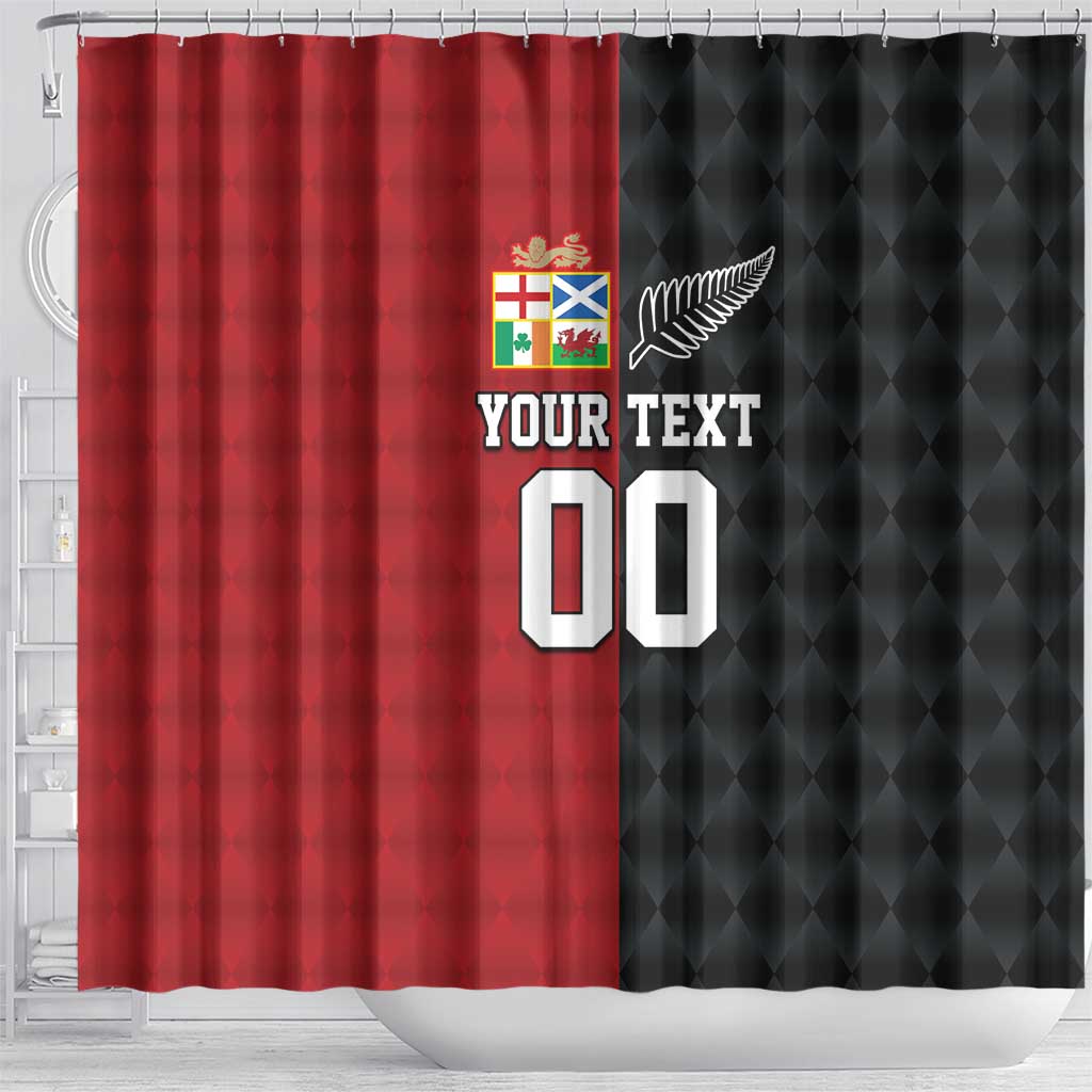 Custom British Lions New Zealand Shower Curtain Sporty Style LT9 - Polynesian Pride