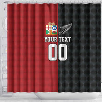 Custom British Lions New Zealand Shower Curtain Sporty Style LT9 - Polynesian Pride