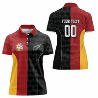 Custom British Lions New Zealand Women Polo Shirt Sporty Style