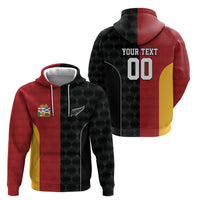Custom British Lions New Zealand Zip Hoodie Sporty Style