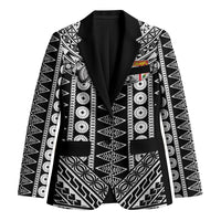 Fiji Custom Rugby National Heritage Blazer Black Traditional Masi Inspired