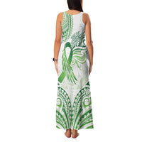 Its Okay Green Ribbon Personalised Family Matching Tank Maxi Dress and Hawaiian Shirt Polynesian Depression Awareness LT9 - Polynesian Pride