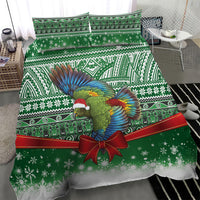 New Zealand Kea Bird Christmas Bedding Set Maori Inspired Knitted Patterns LT9 - Polynesian Pride