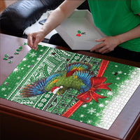 New Zealand Kea Bird Christmas Puzzle Maori Inspired Knitted Patterns LT9 - Polynesian Pride
