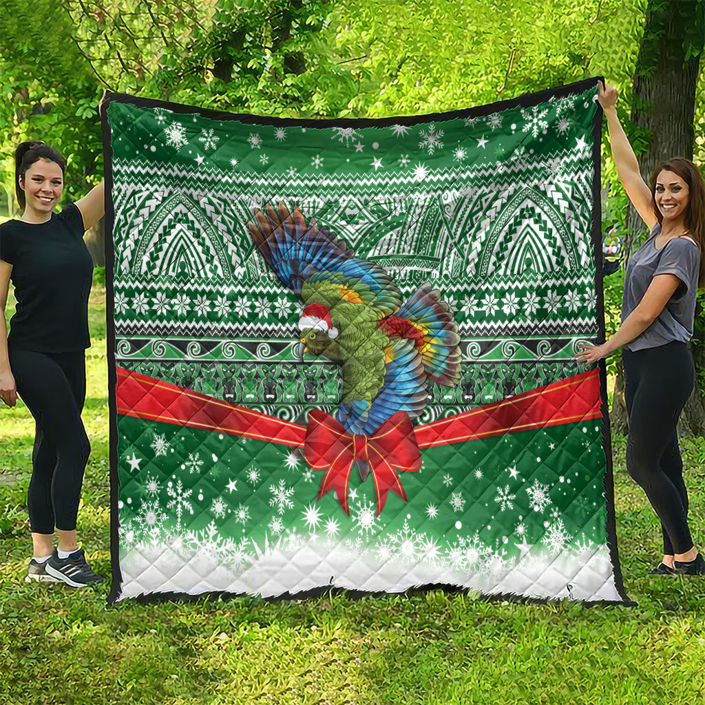 New Zealand Kea Bird Christmas Quilt Maori Inspired Knitted Patterns LT9 - Polynesian Pride
