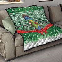 New Zealand Kea Bird Christmas Quilt Maori Inspired Knitted Patterns LT9 - Polynesian Pride