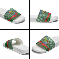 New Zealand Kea Bird Christmas Slide Sandals Maori Inspired Knitted Patterns LT9 - Polynesian Pride