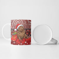 New Zealand Kekeno Seal Christmas Ceramic Mug Maori Inspired Knitted Patterns LT9 - Polynesian Pride
