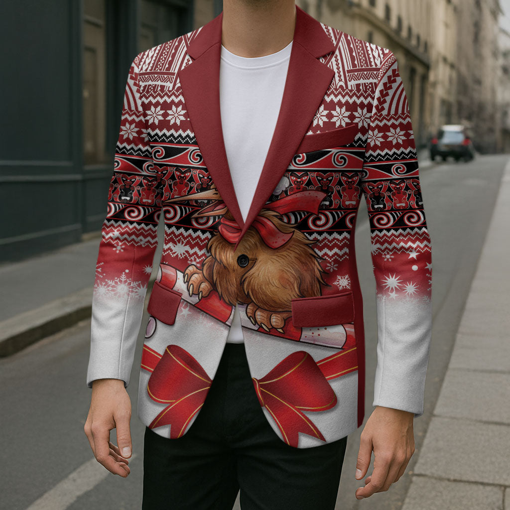 New Zealand Kiwi Bird Christmas Blazer Maori Inspired Knitted Patterns LT9 - Polynesian Pride