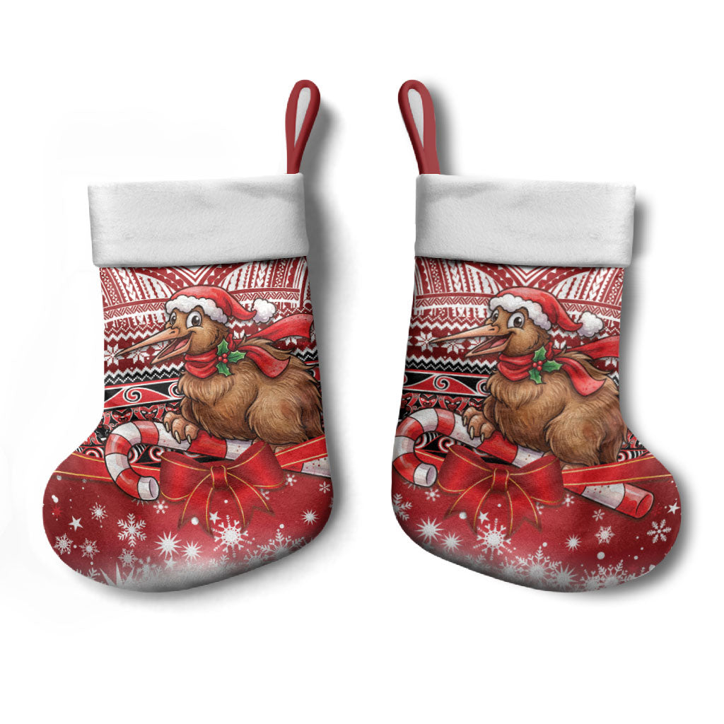 New Zealand Kiwi Bird Christmas Stocking Maori Inspired Knitted Patterns LT9 - Polynesian Pride