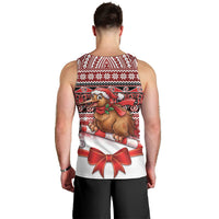 New Zealand Kiwi Bird Christmas Men Tank Top Maori Inspired Knitted Patterns LT9 - Polynesian Pride