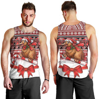 New Zealand Kiwi Bird Christmas Men Tank Top Maori Inspired Knitted Patterns LT9 - Polynesian Pride