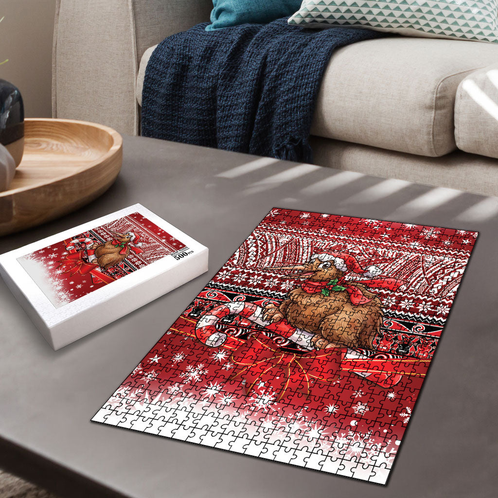 New Zealand Kiwi Bird Christmas Puzzle Maori Inspired Knitted Patterns LT9 - Polynesian Pride