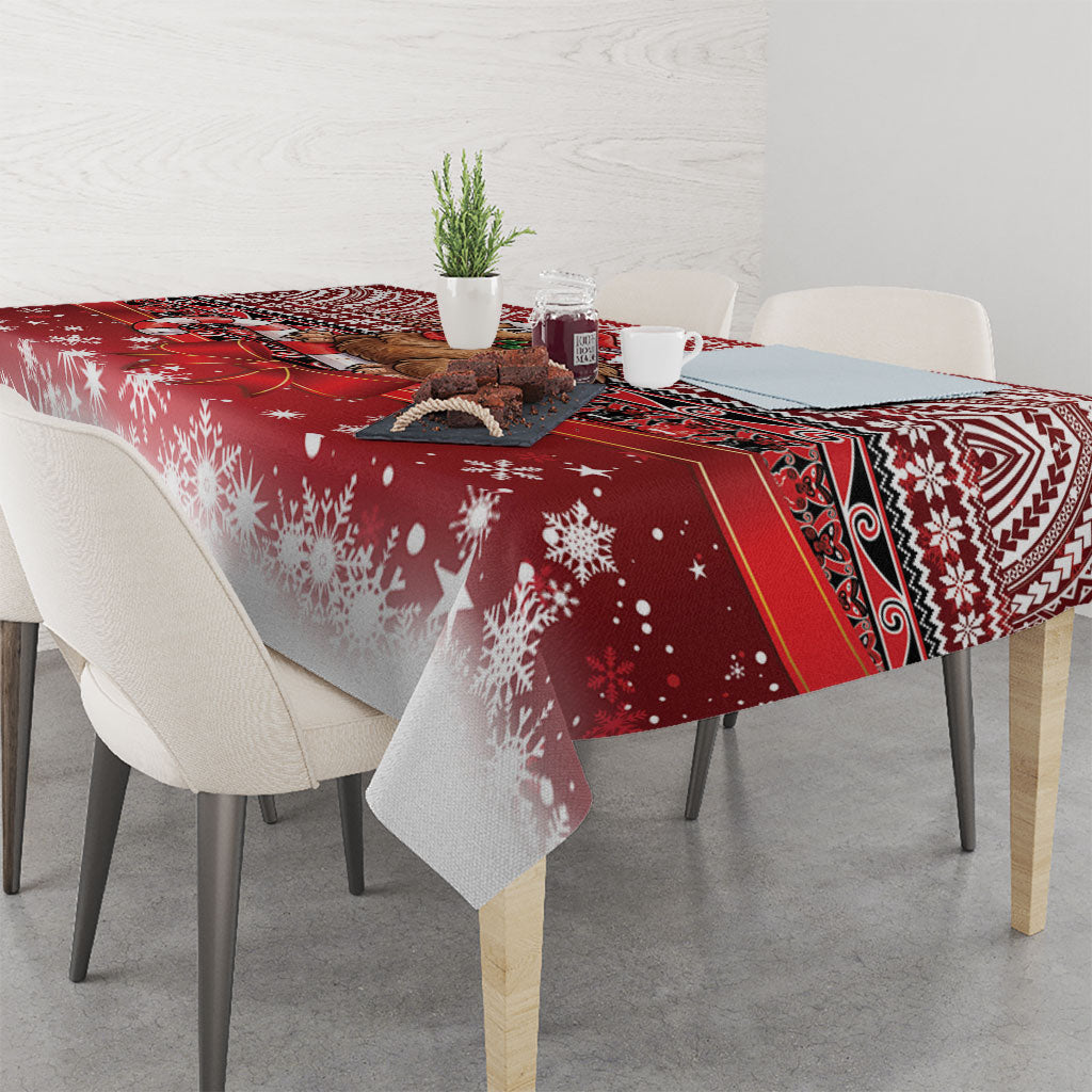 New Zealand Kiwi Bird Christmas Tablecloth Maori Inspired Knitted Patterns LT9 - Polynesian Pride