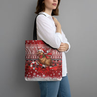 New Zealand Kiwi Bird Christmas Tote Bag Maori Inspired Knitted Patterns LT9 - Polynesian Pride