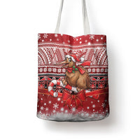 New Zealand Kiwi Bird Christmas Tote Bag Maori Inspired Knitted Patterns LT9 - Polynesian Pride