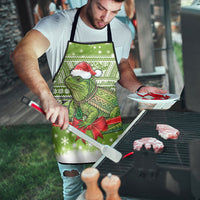 New Zealand Tuatara Christmas Apron Maori Inspired Knitted Patterns LT9 - Polynesian Pride