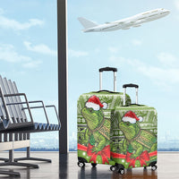 New Zealand Tuatara Christmas Luggage Cover Maori Inspired Knitted Patterns LT9 - Polynesian Pride