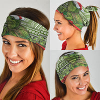 New Zealand Tuatara Christmas Neck Gaiter Maori Inspired Knitted Patterns LT9 - Polynesian Pride