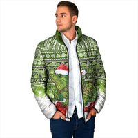 New Zealand Tuatara Christmas Padded Jacket Maori Inspired Knitted Patterns LT9 - Polynesian Pride