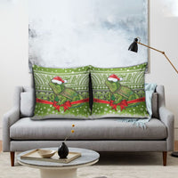 New Zealand Tuatara Christmas Pillow Cover Maori Inspired Knitted Patterns LT9 - Polynesian Pride