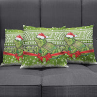 New Zealand Tuatara Christmas Pillow Cover Maori Inspired Knitted Patterns LT9 - Polynesian Pride