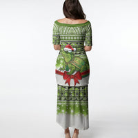 New Zealand Tuatara Christmas Puletasi Maori Inspired Knitted Patterns LT9 - Polynesian Pride