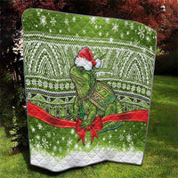 New Zealand Tuatara Christmas Quilt Maori Inspired Knitted Patterns