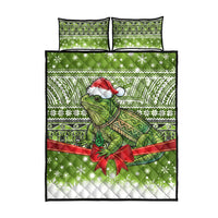 New Zealand Tuatara Christmas Quilt Bed Set Maori Inspired Knitted Patterns LT9 - Polynesian Pride