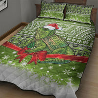 New Zealand Tuatara Christmas Quilt Bed Set Maori Inspired Knitted Patterns LT9 - Polynesian Pride
