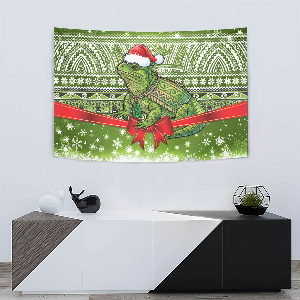 New Zealand Tuatara Christmas Tapestry Maori Inspired Knitted Patterns LT9 - Polynesian Pride
