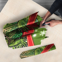 New Zealand Tuatara Christmas Umbrella Maori Inspired Knitted Patterns LT9 - Polynesian Pride
