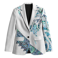Kahui Whetu Paua shell Kowhaiwhai Taniko Personalised Blazer Manta Ray Shark-Turtle Maori Tribal Style