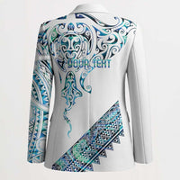 Kahui Whetu Paua shell Kowhaiwhai Taniko Personalised Blazer Manta Ray Shark-Turtle Maori Tribal Style