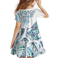 Kahui Whetu Paua shell Kowhaiwhai Taniko Personalised Family Matching Summer Maxi Dress and Hawaiian Shirt Manta Ray Shark-Turtle Maori Tribal Style LT9 - Polynesian Pride