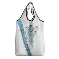 Kahui Whetu Paua shell Kowhaiwhai Taniko Personalised Grocery Bag Manta Ray Shark-Turtle Maori Tribal Style