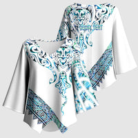 Kahui Whetu Paua shell Kowhaiwhai Taniko Personalised Kimono Sleeve Blouse Manta Ray Shark-Turtle Maori Tribal Style LT9 - Polynesian Pride