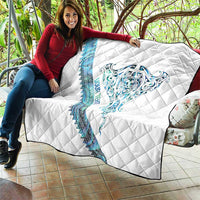 Kahui Whetu Paua shell Kowhaiwhai Taniko Personalised Quilt Manta Ray Shark-Turtle Maori Tribal Style