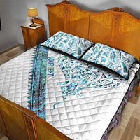 Kahui Whetu Paua shell Kowhaiwhai Taniko Personalised Quilt Bed Set Manta Ray Shark-Turtle Maori Tribal Style