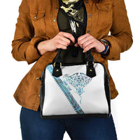 Kahui Whetu Paua shell Kowhaiwhai Taniko Personalised Shoulder Handbag Manta Ray Shark-Turtle Maori Tribal Style
