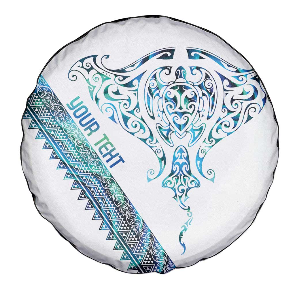 Kahui Whetu Paua shell Kowhaiwhai Taniko Personalised Spare Tire Cover Manta Ray Shark-Turtle Maori Tribal Style